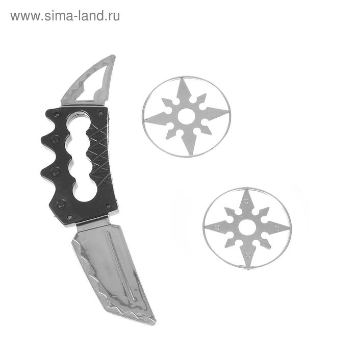 

Набор оружия «Ниндзя», кастет, 2 диска
