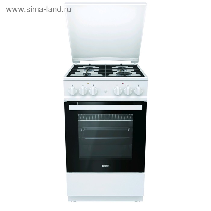 

Плита Gorenje KN5142WF-B, комбинированная, 4 конфорки, 70 л, гриль, белая