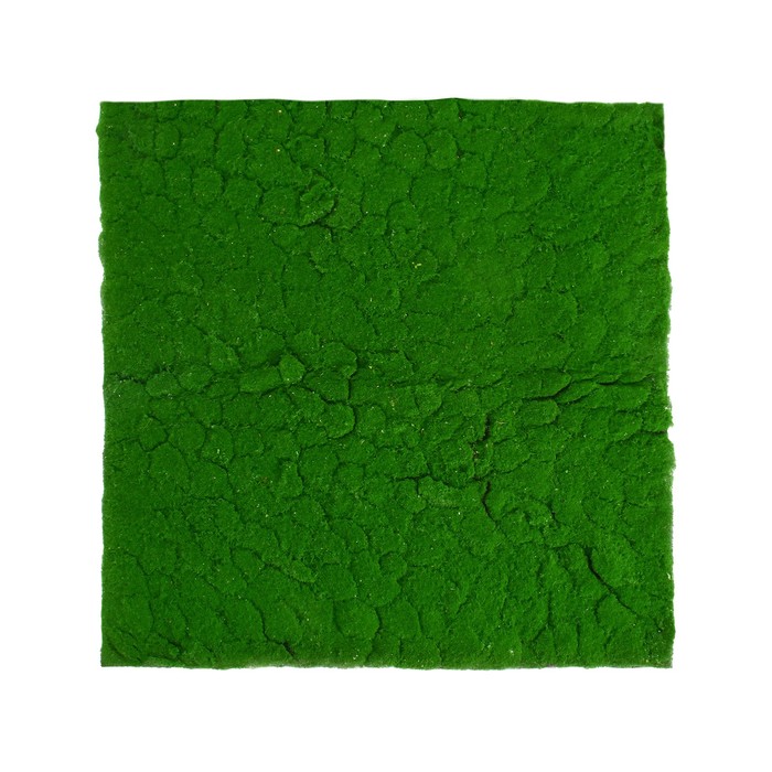 Мох искусственный, декоративный, полотно 1 × 1 м, рельефный, камни, зелёный на чёрном
