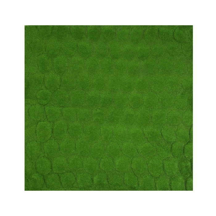 Мох искусственный, декоративный, полотно 1 1 м, рельефный, бугры, зелёный