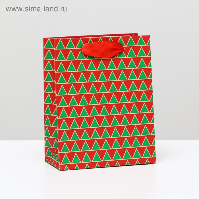 Ламинированные пакеты Пакет ламинированный Ёлки, 11,5 x 14,5 x 6 см
