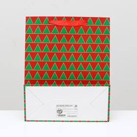 Пакет ламинированный, "Новогодняя геометрия" 26 x 32 x 12 см от Сима-ленд