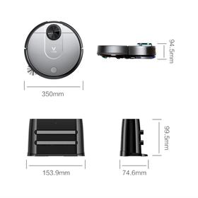 

Робот-пылесос Xiaomi Mi Viomi V2 PRO, 33 Вт, сухая/влажная уборка, 0.55 л, чёрный