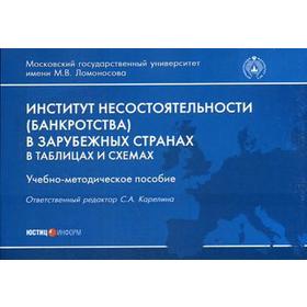 

Институт несостоятельности (банкротства) в зарубежных странах в таблицах и схемах: учебно-методическое пособие. Отв. ред. Карелина С.А.