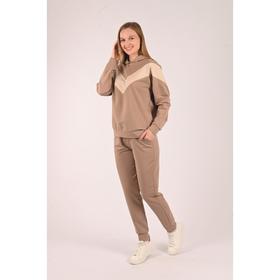 

Костюм женский (худи, брюки) цвет кофе, размер 54