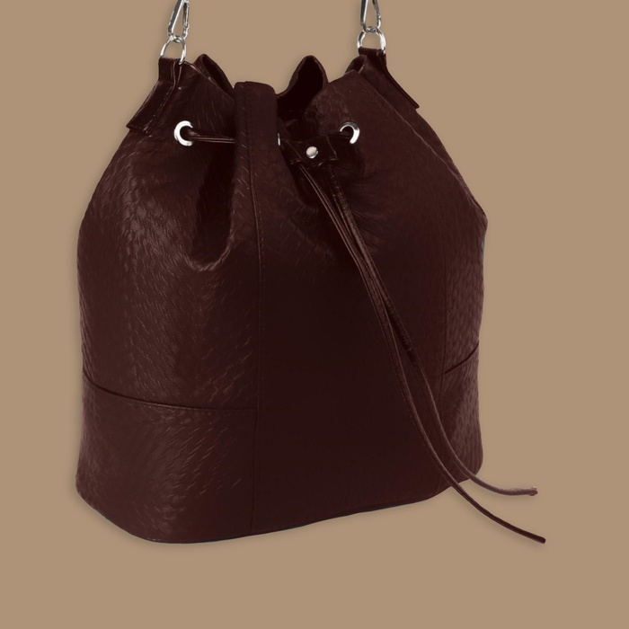 Утяжка для сумки, 85 × 0,8 см, цвет кориневый/серебряный