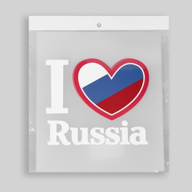 Термотрансфер «I Love Russia», 13 × 15,5 см от Сима-ленд