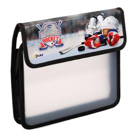 

Папка для тетрадей, А5, клапан на липучке, пластиковая, «Оникс», ПТ- 45, Hockey