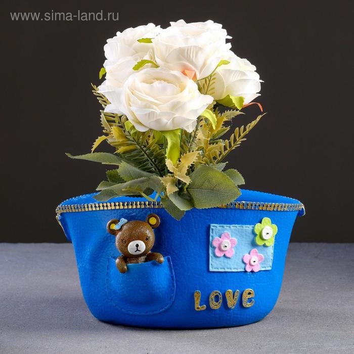 

Горшок "Медведи в кармане" 20*14*12см цвет микс