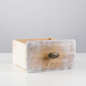 

Кашпо деревянное 17×16×9 см "Комод", натуральное