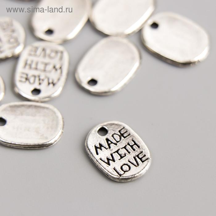 

Подвеска "madewithlove" 1,1х0,8 см