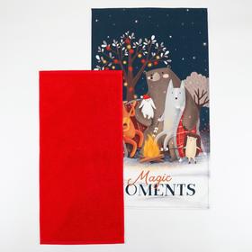 

Набор полотенец "Этель" Magic moments 2шт, 100% хл.