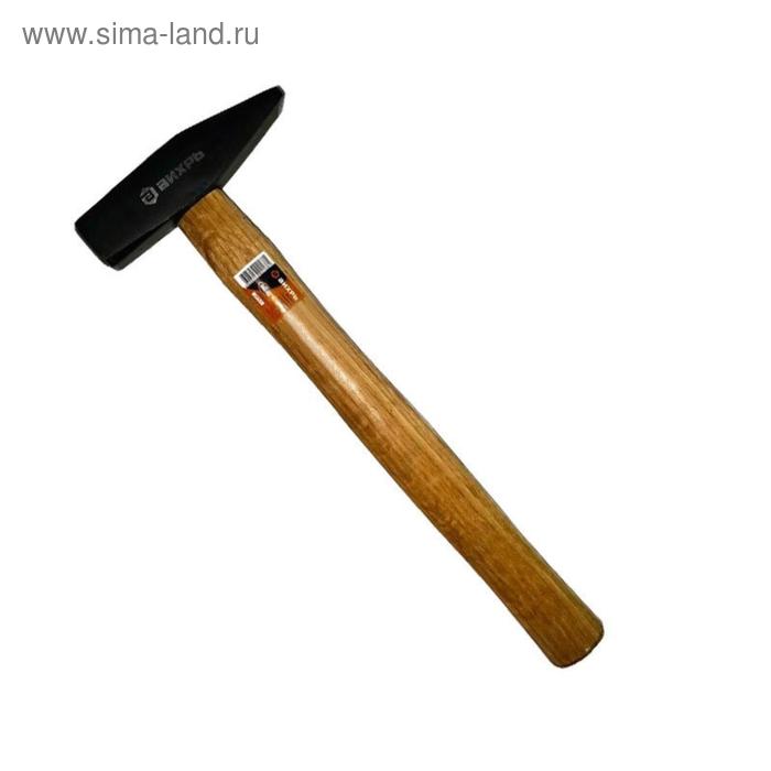 фото Молоток слесарный "вихрь" 73/6/8/1, 200 гр, квадратный боёк, деревянная рукоятка