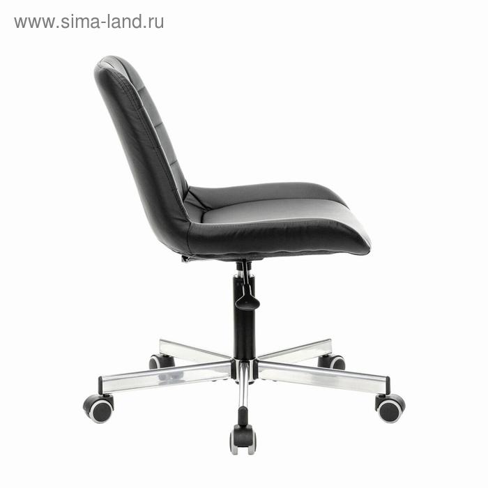 фото Кресло офисное brabix "deco mg-316", без подлокотников, экокожа, черное, 532080.