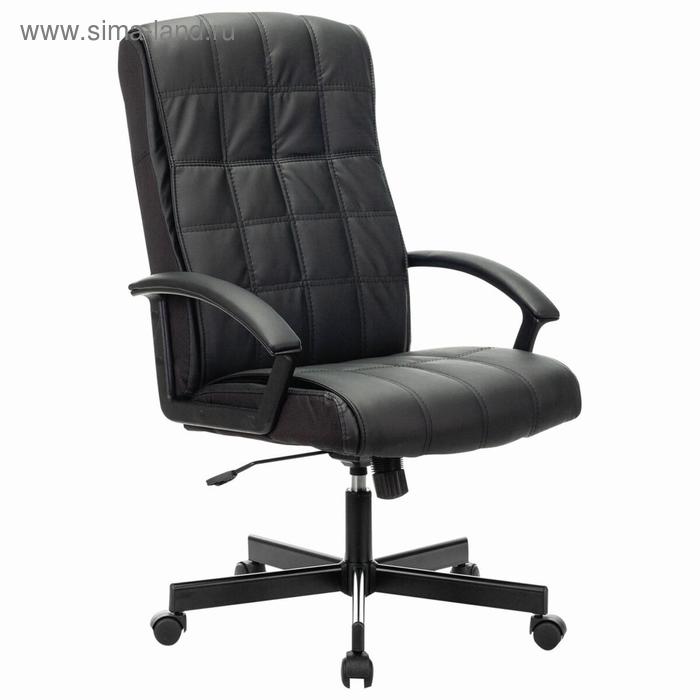 цена Кресло офисное BRABIX Quadro EX-524, экокожа, черное, 532104