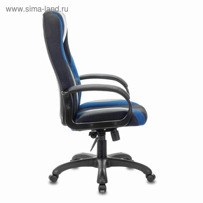 

Кресло игровое BRABIX PREMIUM "Rapid GM-102", экокожа/ткань, черное/синее, 532106
