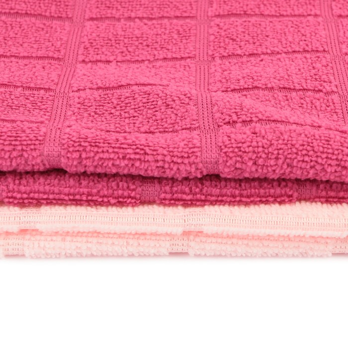 Тряпка для мытья пола 50х70 см "Клетка", цвет МИКС