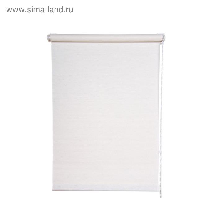 Рулонная штора «Натур», размер 160 х 160 см, цвет молочно-белый