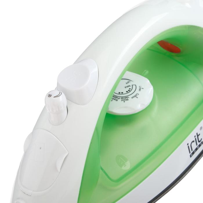

Утюг Irit IR-2221, 1800 Вт, тефлоновая подошва, 160 мл, зелёный