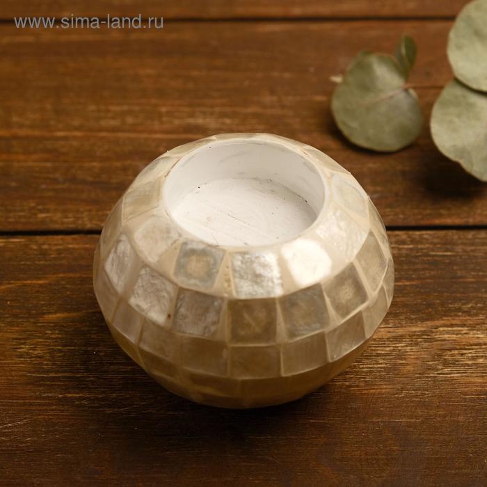 

Подсвечник "Сияние" 7х7х5,5 см ракушка