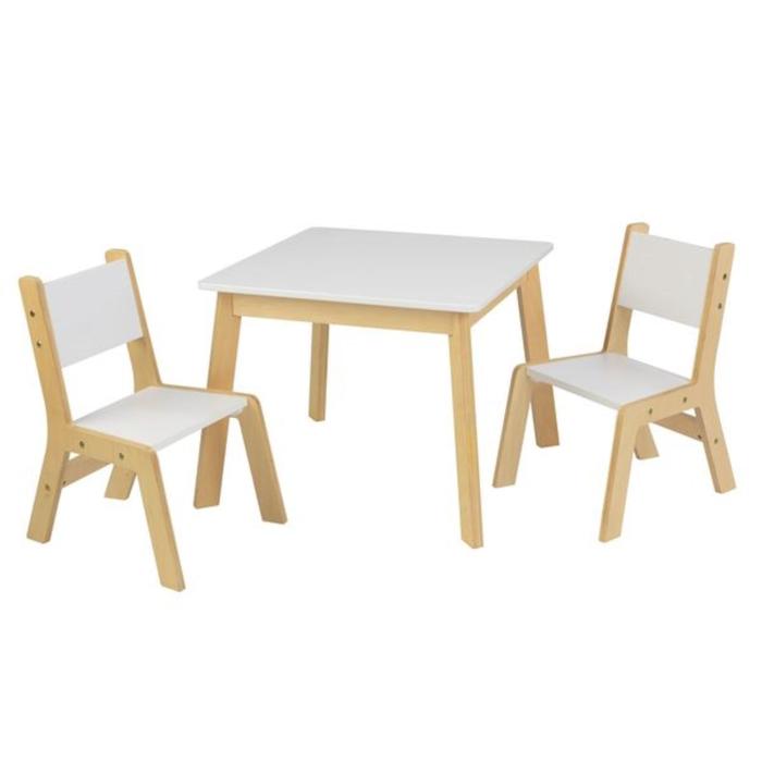 Детский игровой набор стол и 2 стула «Модерн», цвет белый