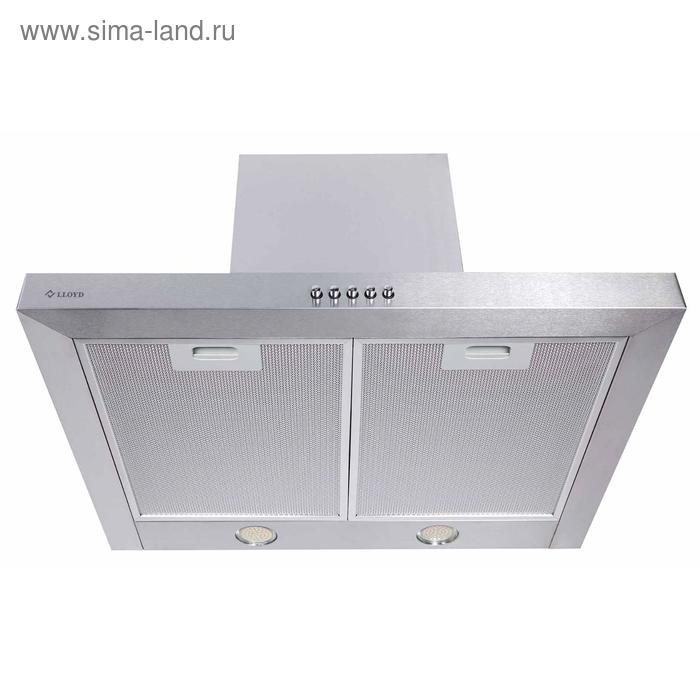 Вытяжка LLOYD DTS 630 MX, каминная, 680 м3/ч, 3 скорости, 60 см, серебристая