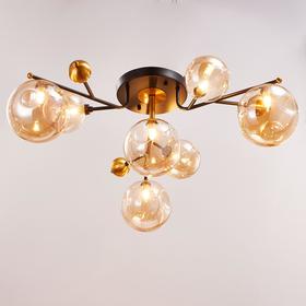 

Люстра 670819/7 G9 40Вт черный-золото 70x70х28 см