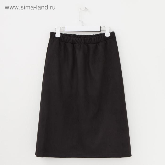 фото Юбка женская, цвет чёрный, размер 56 натали