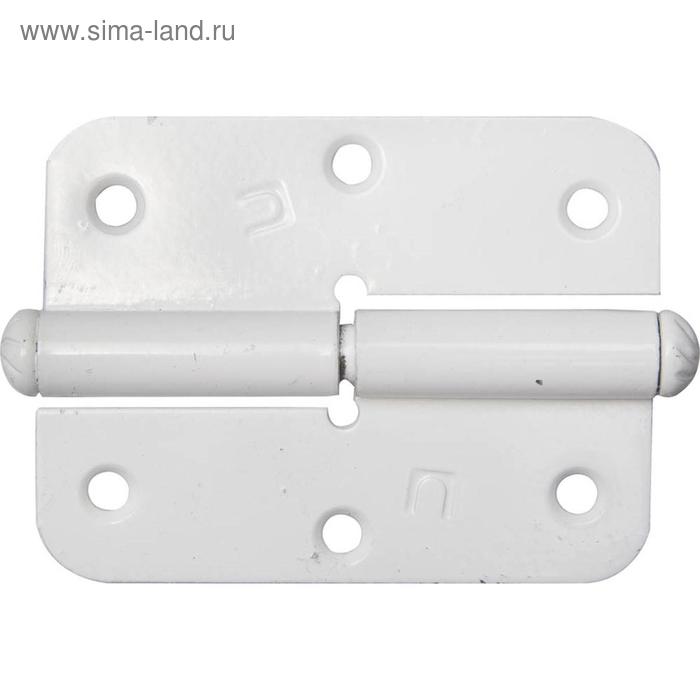 Петля накладная стальная ПН-85, цвет белый, левая, 85 мм петля накладная россия пн 85 стальная 85 мм левая белый