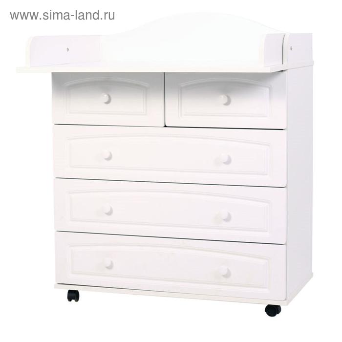 

Комод «Ричард», 103х85х45 см, МДФ, 5 ящиков, цвет белый