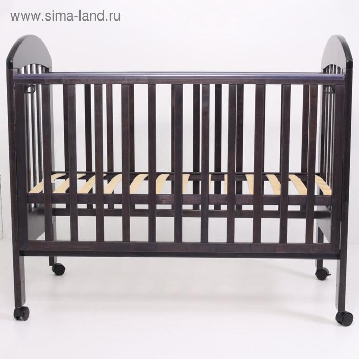 Кровать детская «Дарина-1», 120х60 см, колесо, цвет венге