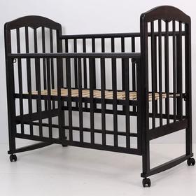 

Кровать детская «Сильвия-2» , 120х60 см, колесо, качалка, цвет венге