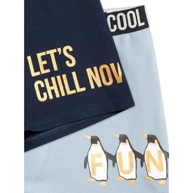 

Трусы для мальчиков, рост 146 см, цвет тёмно-синий, голубой