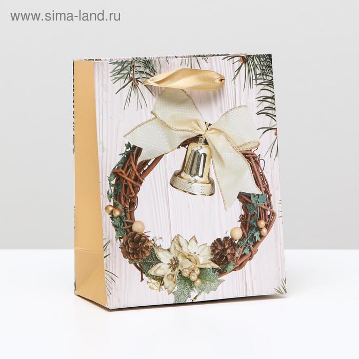 

Пакет ламинированный "Золотой колокольчик", 11,5 x 14,5 x 6 см