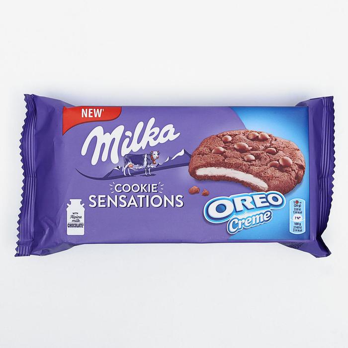 Печенье Milka Sensations Soft Cookies Oreo, 156 г