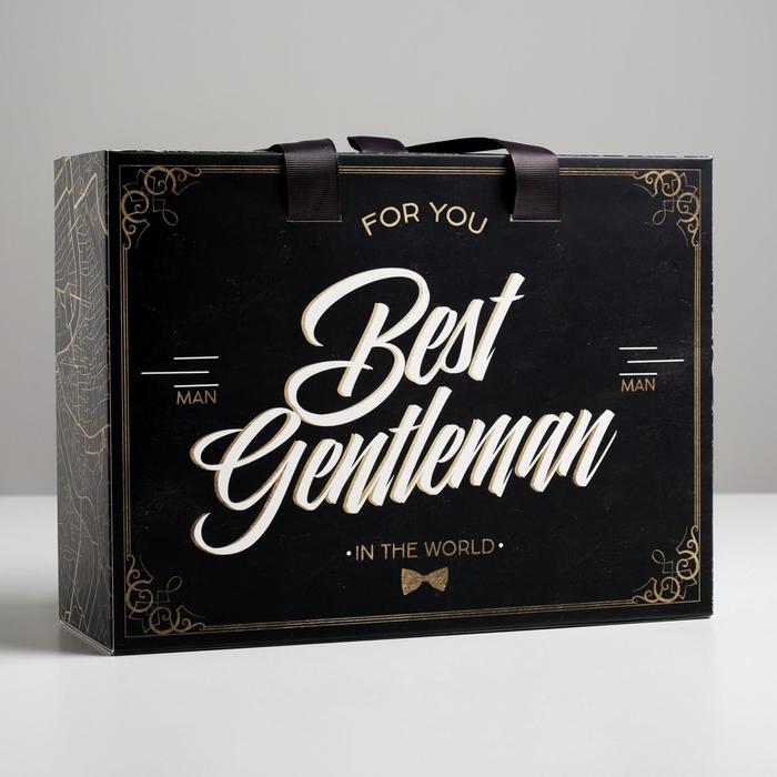 Коробка подарочная «Джентельмен», 30 × 22 × 10 см