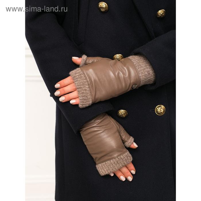 Перчатки женские п/ш LB-0505 цвет серо-розовый/серо-коричн, размер 7.5 перчатки женские п ш lb 0511 цвет темно красный размер 6 5