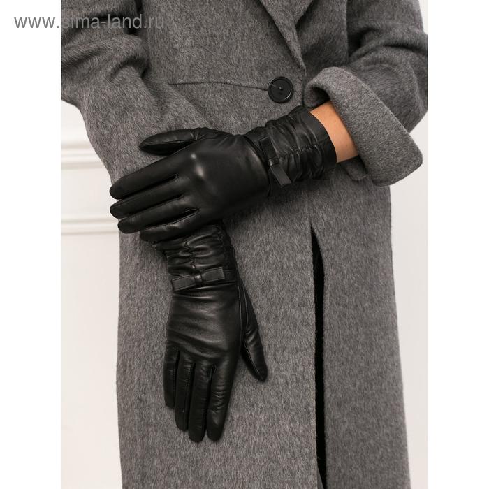 Перчатки женские п/ш LB-0635 цвет черный, размер 6.5