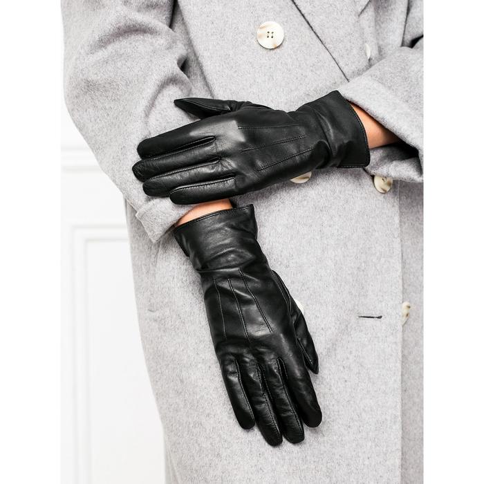 фото Перчатки женские п/ш lb-0825 цвет черный, размер 7.5 labbra