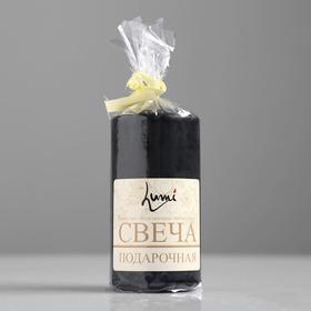 

Свеча - цилиндр, 5х10 см, чёрная лакированная