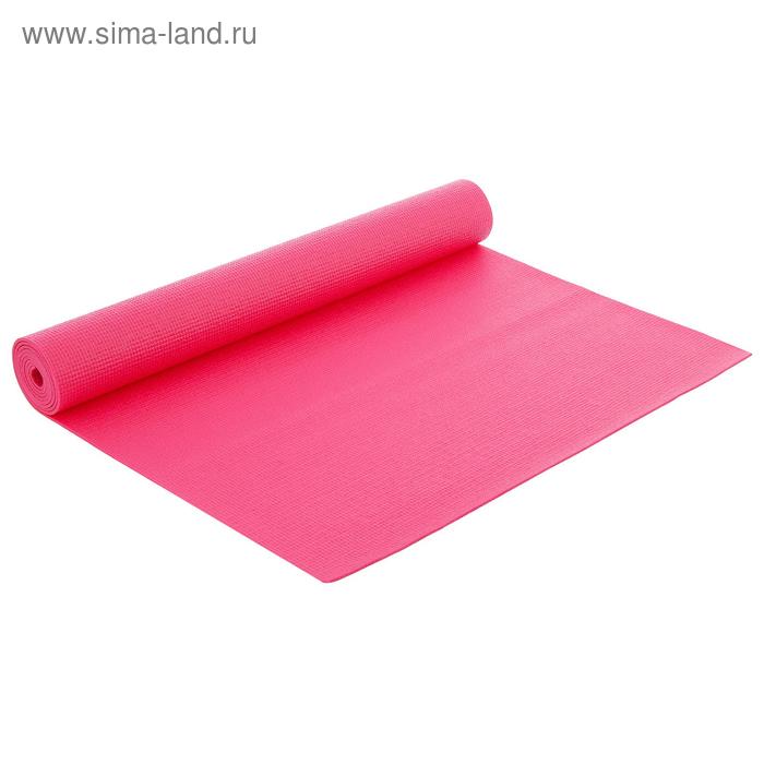 фото Коврик для йоги espado pvc 173 × 61 × 0,3 см, цвет розовый