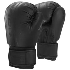 

Перчатки боксёрские BoyBo Stain, флекс, цвет чёрный, 14 унций