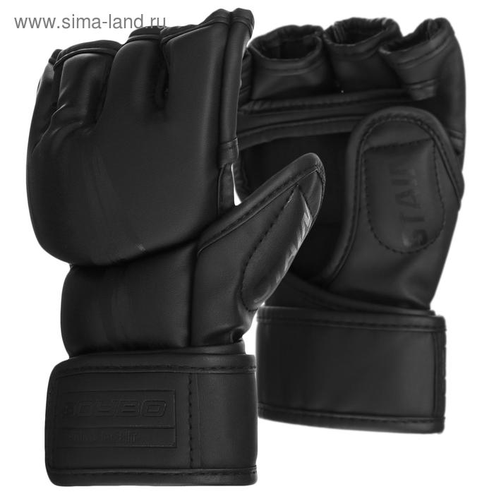 Перчатки для ММА BoyBo Stain, р. XXS, цвет чёрный перчатки для мма boybo wings цвет черный красный размер s 7743474