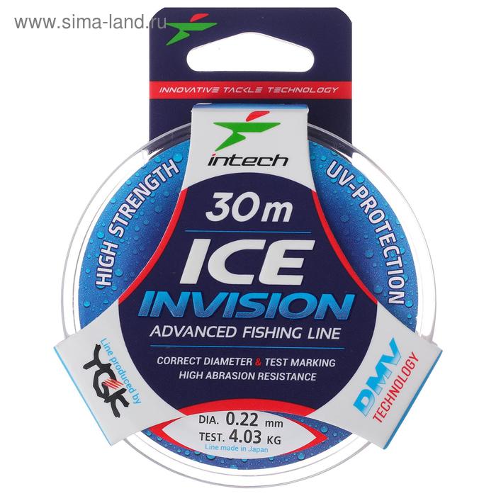 фото Леска intech invision ice line 0,22, 30 м