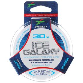 

Леска Intech Ice Galaxy, цвет голубой, 0,187, 30 м
