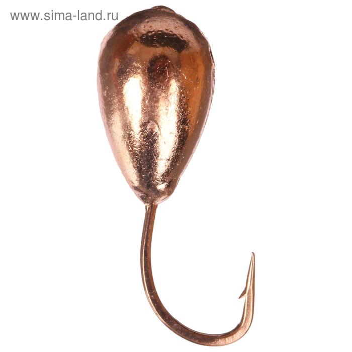 

Мормышка «Капля» с отверстием, цвет copper plated, d=6, 5 шт.