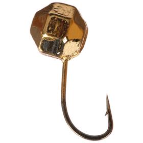 

Мормышка «Шар» с отверстием, цвет gold plated, d=6, гран., 5 шт.