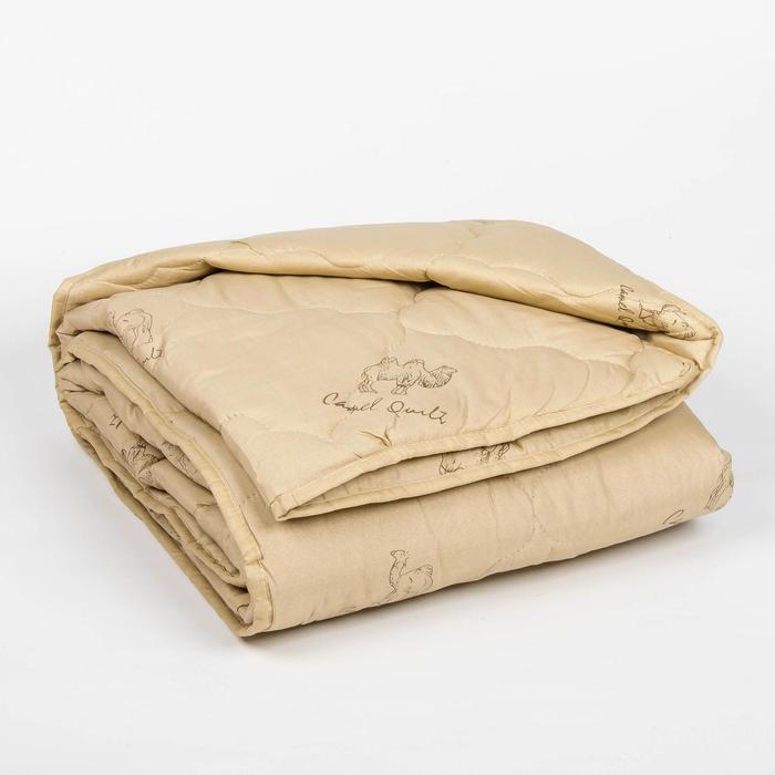 фото Одеяло всесезонное адамас "верблюжья шерсть", размер 140х205 ± 5 см, 300гр/м2, чехол п/э
