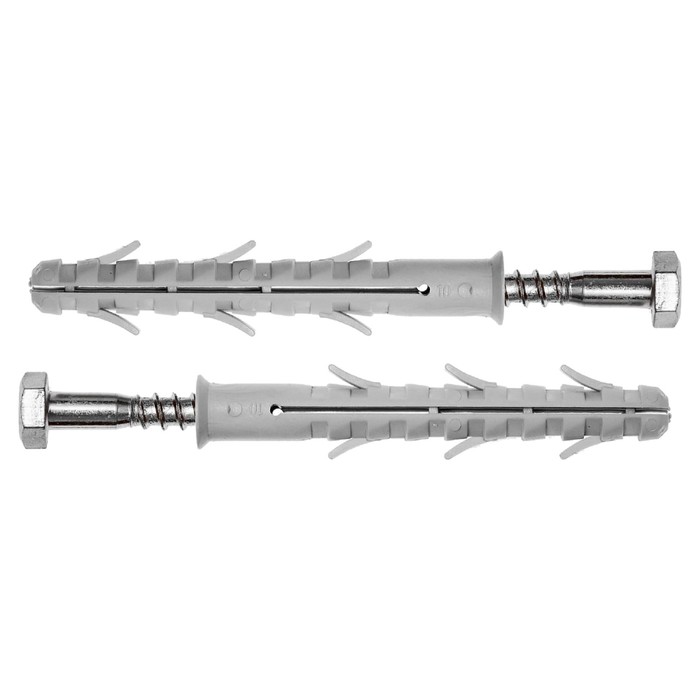 

Дюбель "ЗУБР", рамный, с оцинкованным шурупом, шестигранный, нейлоновый, 10x160 мм, 50 шт