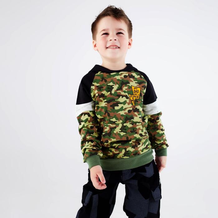 фото Толстовка для мальчика, цвет хаки/камуфляж, рост 92 см takro